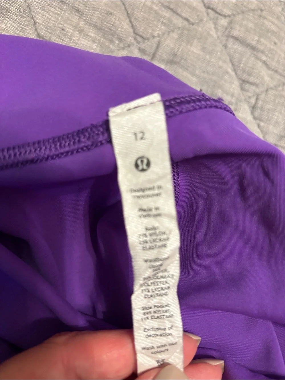 lululemon athletica Purple High-Rise Leggings 12 with pockets